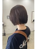 グレージュ×切りっぱなしラフボブ