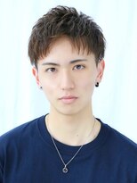 クロト 福岡本店(KUROT)&nbsp;ツーブロック刈り上げビジネス短髪束感黒髪アップバング