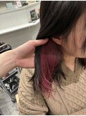 インナーカラーピンクレッド