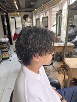 アイズ 海老名(AIZU)&nbsp;王道ウルフ　波巻きパーマ　ツイストスパイラル　メンズパーマ