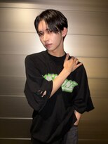 メンズウザバングシースルー韓国ヘア