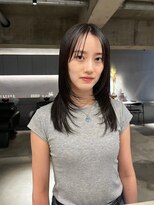 リール(rire)&nbsp;rireイメチェン前髪アンブレラカラーこなれミディウェーブパーマ