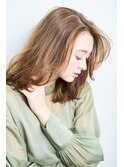 【脱白髪染め】白髪ぼかしハイライトカラー×ミディアムボブ