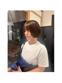 マロンベージュボブショート◆里緒菜