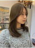 【Lookat】20代30代40代 オリーブベージュ レイヤー