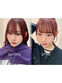 前髪パーマで時短が叶い、朝の支度が楽になり、可愛いも同時に叶う♪【韓国ヘア/レイヤーカット/前髪】