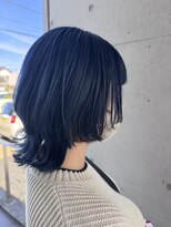 アチーブ ヘア デザイン(achieve hair design)&nbsp;大人可愛いウルフスタイル姫カットト艶髪ブルーブラック