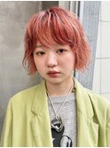 #ブリーチ#オレンジ#ショート