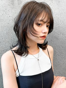 エインアンリー 表参道(AIN.ANLY.) 3イメチェン外ハネボブパーマ美髪ワイドバングインナーカラー