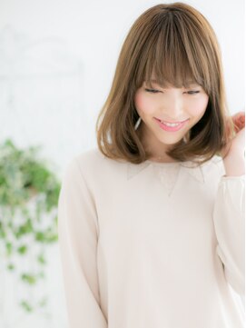 ネル 仙台(Nelu) 仙台/髪質改善/ワイドバング×シルキーベージュ!大人ガーリーc