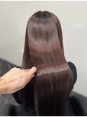 美髪矯正でブリーチ毛でもさら艶ヘア