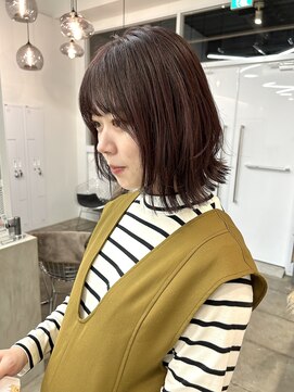 ヴィアーレアンクスタイル(VIALE Ank style) レイヤーボブ/ピンクブラウン