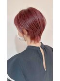 くびれヘアハイライトカラーミルクティーグレージュセミロング