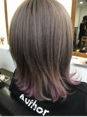 【REJOICE hair】インナーラベンダーピンクスタイル☆GAMO