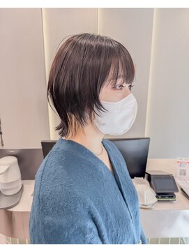 ロンドリゼル 札幌(Lond RiseL) オリーブグレー/前髪/ボブ/マロンベージュ/レイヤーカット/小顔