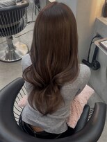 ロンドポレール 北千住(Lond polaire)&nbsp;レイヤーカット/顔周りレイヤー/ラテベージュ