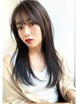 ロゼ 六甲道(ROSE)&nbsp;【ROSE】レイヤーカット＿ウルフヘア＿黒髪スタイル＿ロング