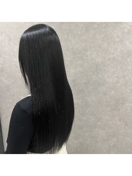 アカヒゲ 新札幌店(AKAHIGE) ブルーブラック／ロング／暗髪