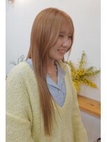 ディッセンバー 伊勢崎(December) 切りっぱなしボブ/ミニボブ/似合わせカット/ヘーゼルベージュ