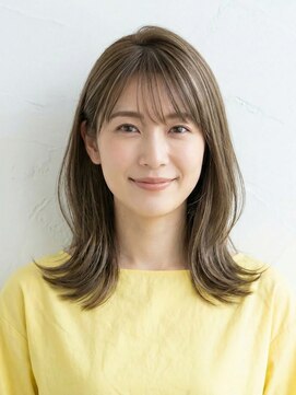 と和×美髪クリニック 巣鴨店 30代に◎白髪ぼかし＆透明感シークレットハイライトミディ