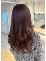 イマージュ 志免店(image)&nbsp;大人可愛い☆艶感ショコラブラウンのニュアンスロング