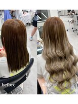 スタイル 横浜(STYLE)&nbsp;【香月担当】ミルクティーベージュグラデシールエクステンション