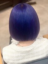 リアン 本厚木(LIAN) 透明感寒色カラー ブリーチダブルカラーディープパープル