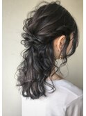 大人可愛いハーフアップスタイル【CERCA高田馬場】