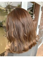 リラシー ヘアーアンドビューティー 龍ケ崎店(RELASY hair&beauty) うる艶ベージュハイライトカラー【n.カラー龍ケ崎】