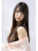 ナチュラル×ヘルシー♪前髪ありストレートロングヘア