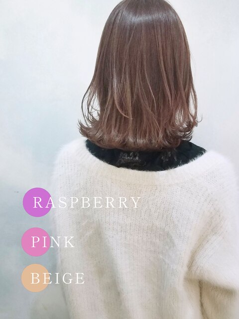 ラズベリーピンク　Nドットカラーは圧倒的透明感