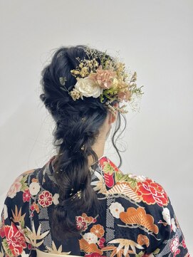 ベルクープス 天王寺店(Belle Coupes) 【BelleCoupes】岡本真由美 卒業式袴着付けヘアセット編み下ろし