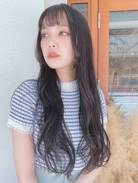 ルービック(Rubik's) ブルーブラック/デジタルパーマ/大人可愛い