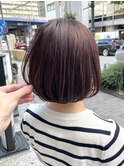 大人ボブ　暖色系カラー【坂根】