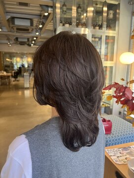 オーガニック リブ 川越(organic+live) 30代40代５０代白髪ぼかし×明るめナチュラルブラウン