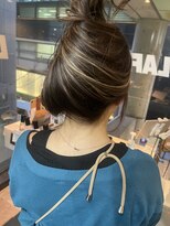 ラフ(LAFF)&nbsp;#バレイヤージュ#グレージュカラー#ボブウルフ#ココアベージュ