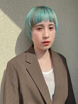 ニューヨークニューヨーク 守口店(NYNY)&nbsp;ライムグリーンマッシュショート☆