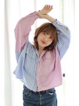 アッシュ 立川店(Ash) 前髪パーマ/ミニウルフ/テラコッタ/デジタルパーマ/くすみブルー