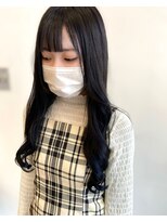 ウシワカマル ミライ(USHIWAKAMARU MIRAI) 韓国ヘア / blue black color / long hair