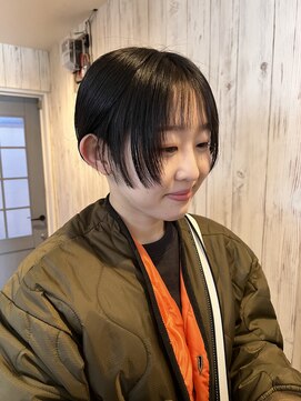 ヘブンリー(heavenly) 顔まわりレイヤー×縮毛矯正 ハヤシヒデキ