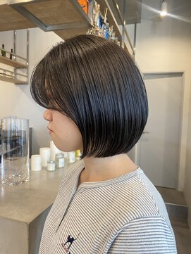 イミ(imi) 大人ボブ/ストレート/グレージュカラー/前髪/髪質改善[登戸]