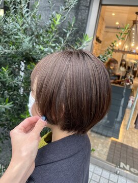 シャイン ヘア ブレンド 二子玉川(Shine hair blend) 白髪ぼかしハイライト×ナチュラルベージュ