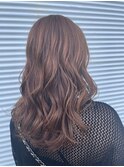 大人可愛い巻き髪パーマStyle暖色カラーブラウン20代30代40代