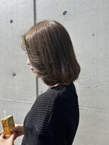 アチーブ ヘア デザイン(achieve hair design)&nbsp;オリーブカラー大人可愛い透明感立体感30代40代美シルエット