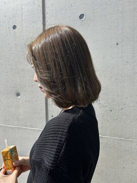 アチーブ ヘア デザイン(achieve hair design) オリーブカラー大人可愛い透明感立体感30代40代美シルエット