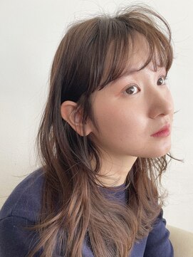 バイオレット ナゴヤ(Violet Nagoya) シースルーワイド♪ ウェーブ巻き 小顔カット パーマ風 レイヤー