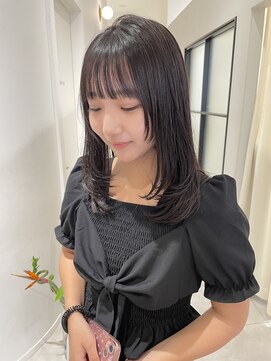 マッシュ 天王寺あべの(MASHU) ダークグレージュ×顔まわりレイヤー