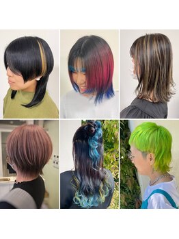 ソエル(A.s.o.e.l.)の写真/インナーカラーから全頭まで◎ケアブリーチで傷ませず理想のカラーを叶える！誰ともかぶらないスタイルに♪