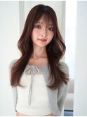 ANGELICA 韓国風ヨシンモリヘア マロンブラウン