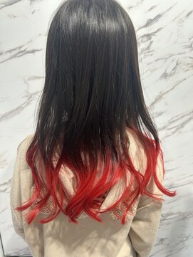 ティンク 札幌駅前店(Tink) グラデーションレッド【戸内啓介】